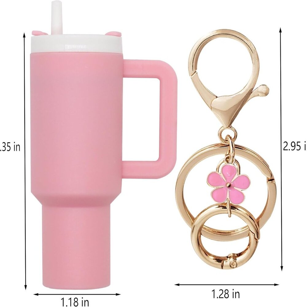 Mini Tumbler Keychain Accessories for Stanley Cup,Cute Cup Key Charms for Women - Picture 2 of 6